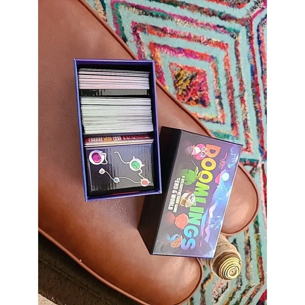 Breaking Games Doomlings Card Game Open Box Used As A Prop. No Holofoil Card